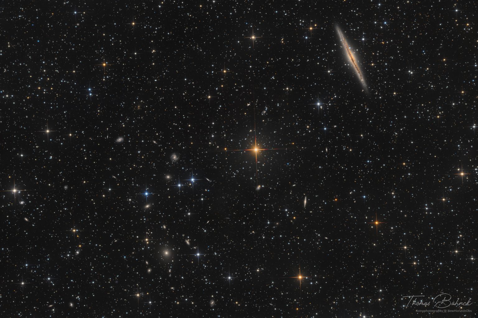 NGC 891 mit Abell 347