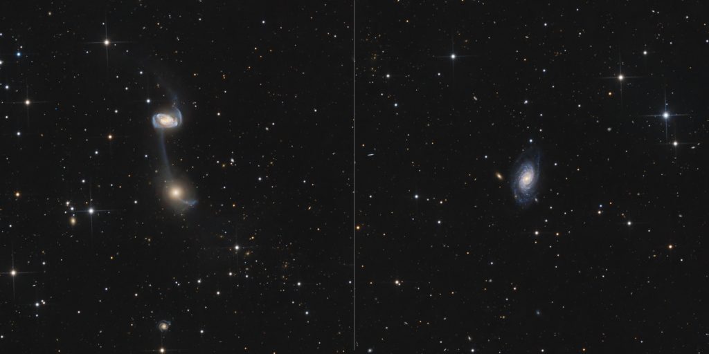 Arp 104 - NGC 5205 Ausschnitte